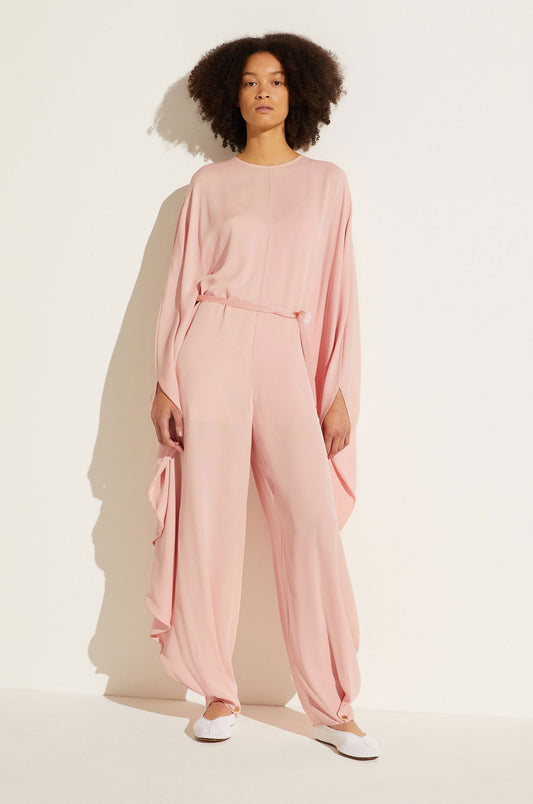 Baby Pink Jump Suit With Belt