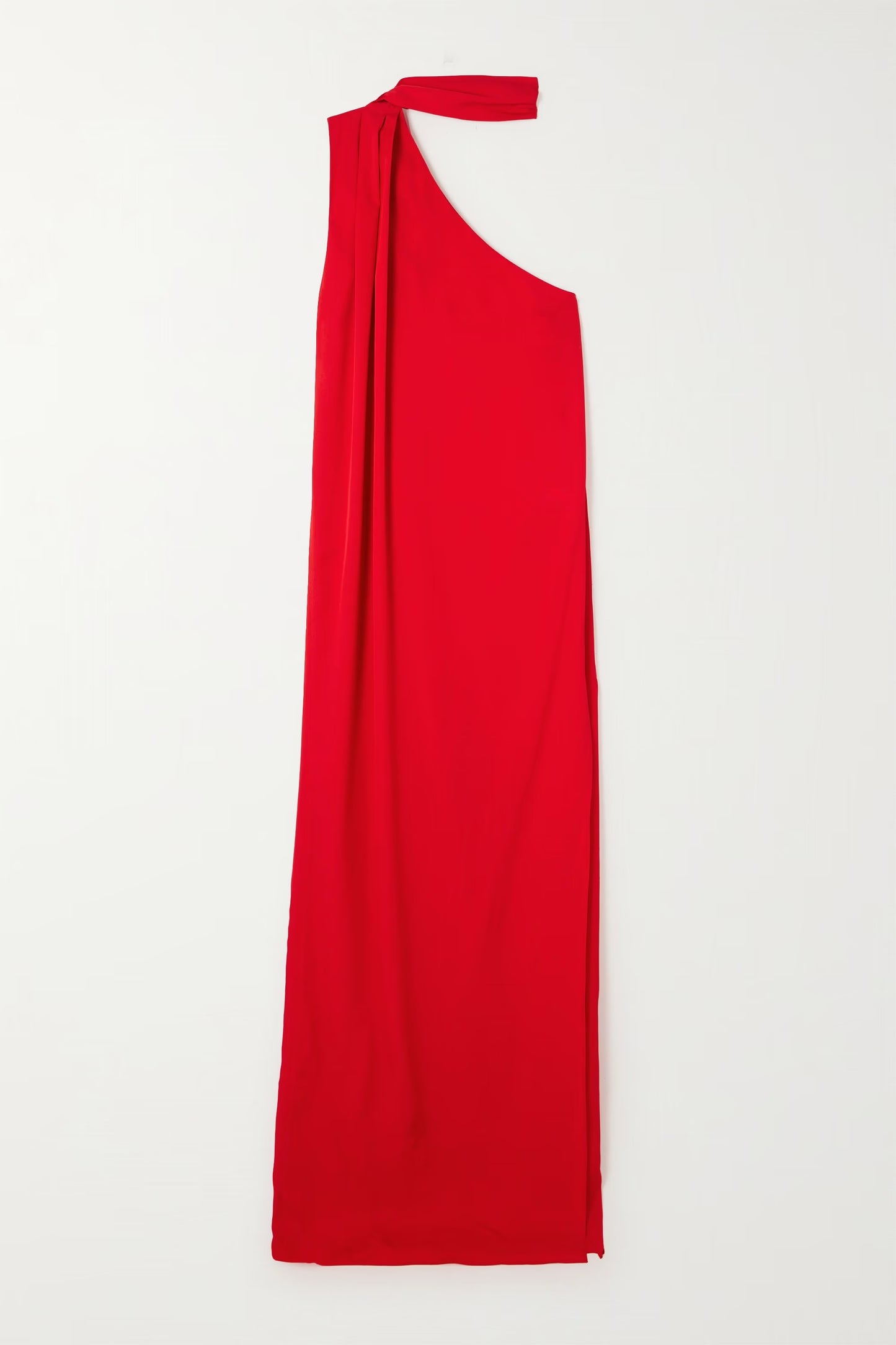 Long Red Silk Dress